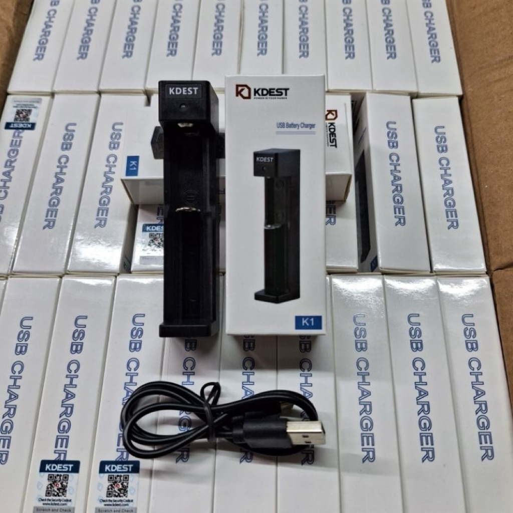 CHARGER BATERAI KDEST K1 USB 1 SLOT