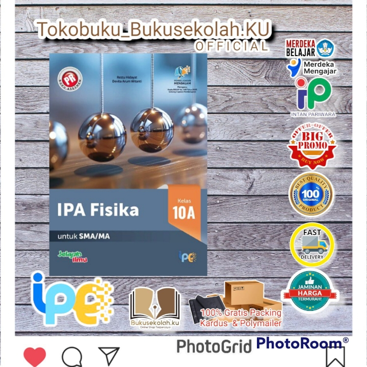 diskon Buku PR interaktif Kurikulum Merdeka IPA FISIKA KELAS 10 SEMESTER 1, SEMESTER 2  SMA/MA Terba