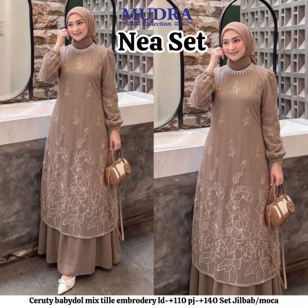 Gamis Mudra Collection / Gamis Terbaru / Gamis Wanita / Gamis Premium / Safina / Nea / Mudra Hijab