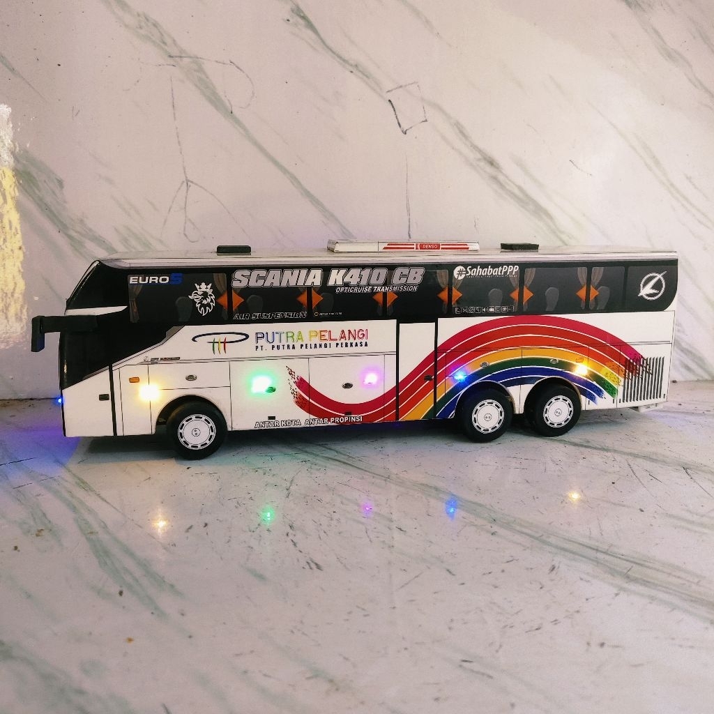 Miniatur Bus Putra Pelangi Legacy Sr3 Xhd Prime