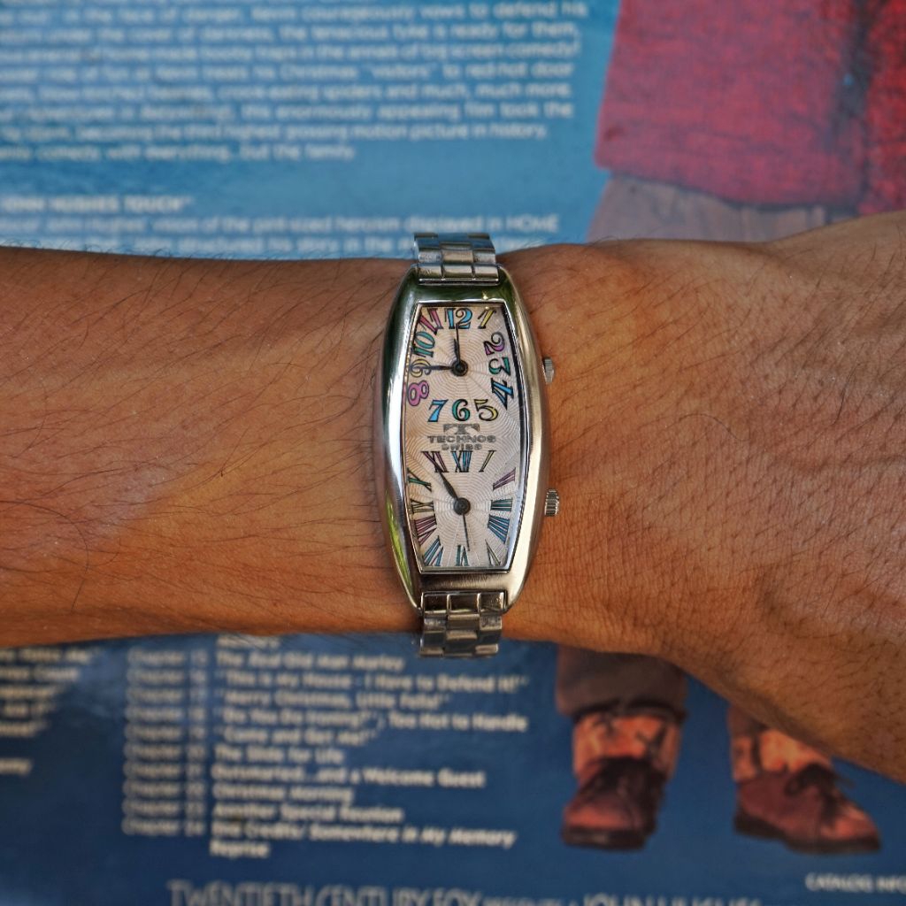 Jam tangan Technos Swiss dual time original seken