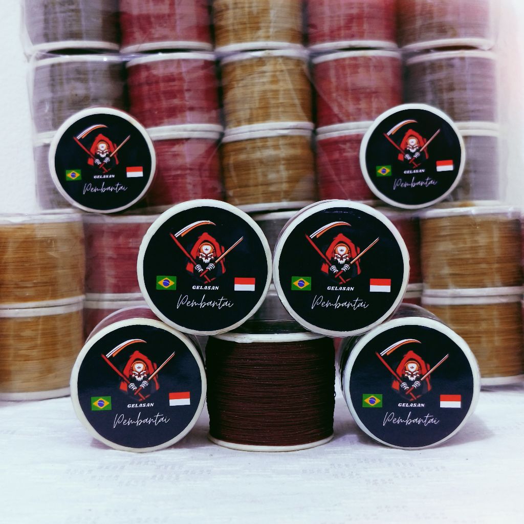 PEMBANTAI ORIGINAL gelasan/senar layangan bogel 1.200 yard full beling aduan tidak mudah putus