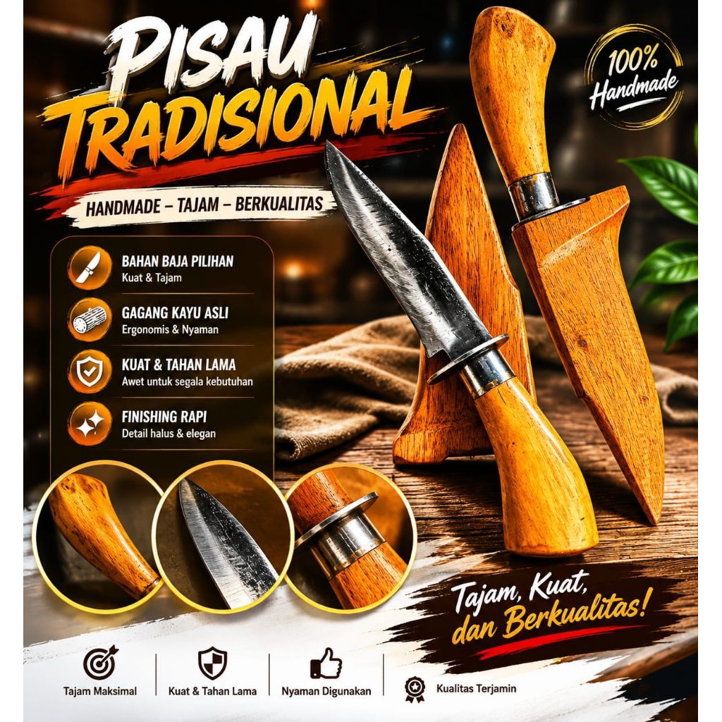 PISAU BELATI TRADISIONAL SUPER TAJAM