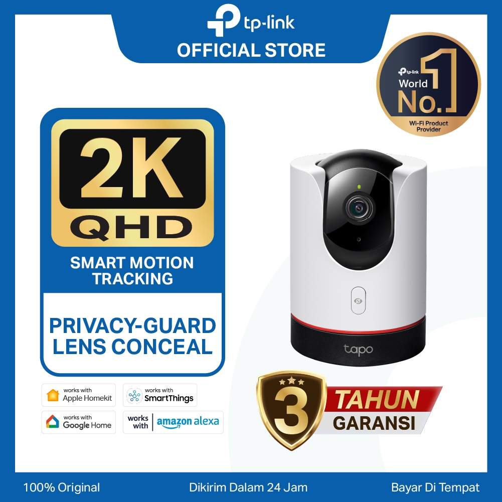 TP-Link | Tapo C225 AI Smart Wi-Fi Camera PTZ 360° Tracking Night Vision Baby Mini IP CCTV Original