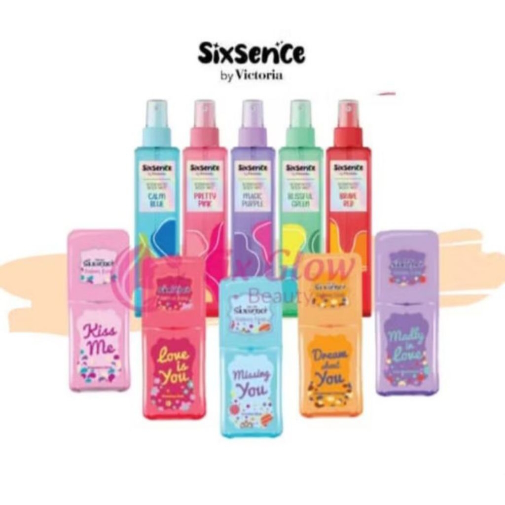 PAKET PARFUM (ISI 3 BOTOL) SIXSENCE SIXTEEN KPOP BODY SCENT 100ML BELI 1 DAPAT 3 | Body Mist | Parfu