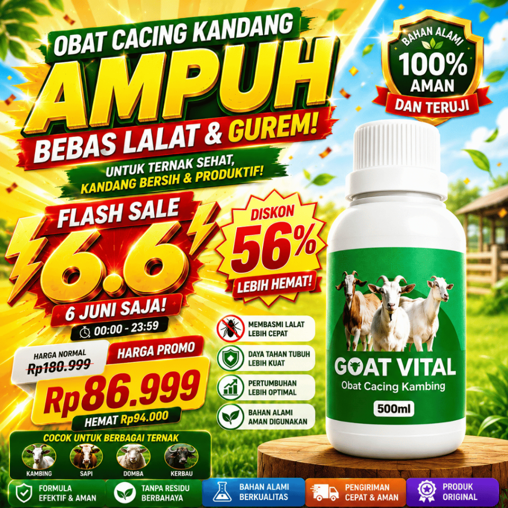 Goat Vital Premium Obat Cacing Kambing Domba obat kambing cacingan 500ML