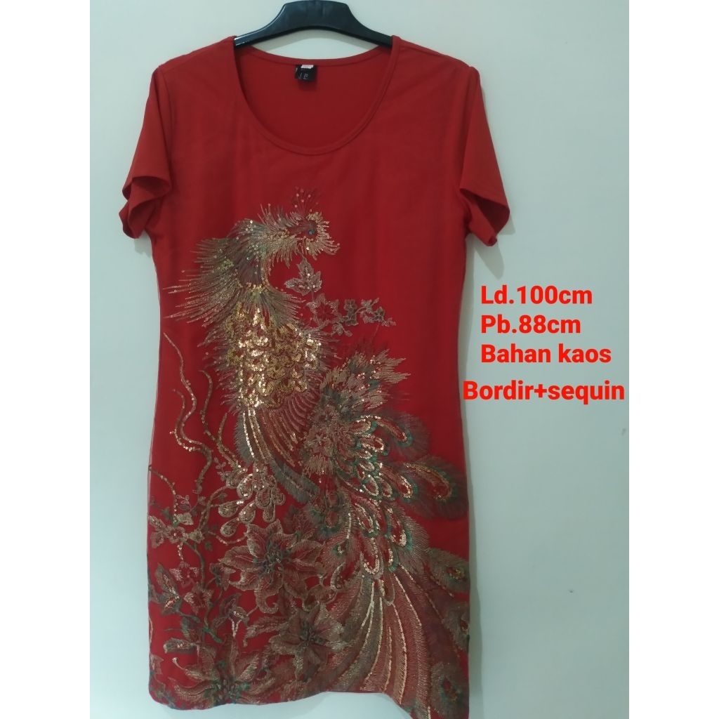 Dress variasi bordir + Sequin (Preloved)