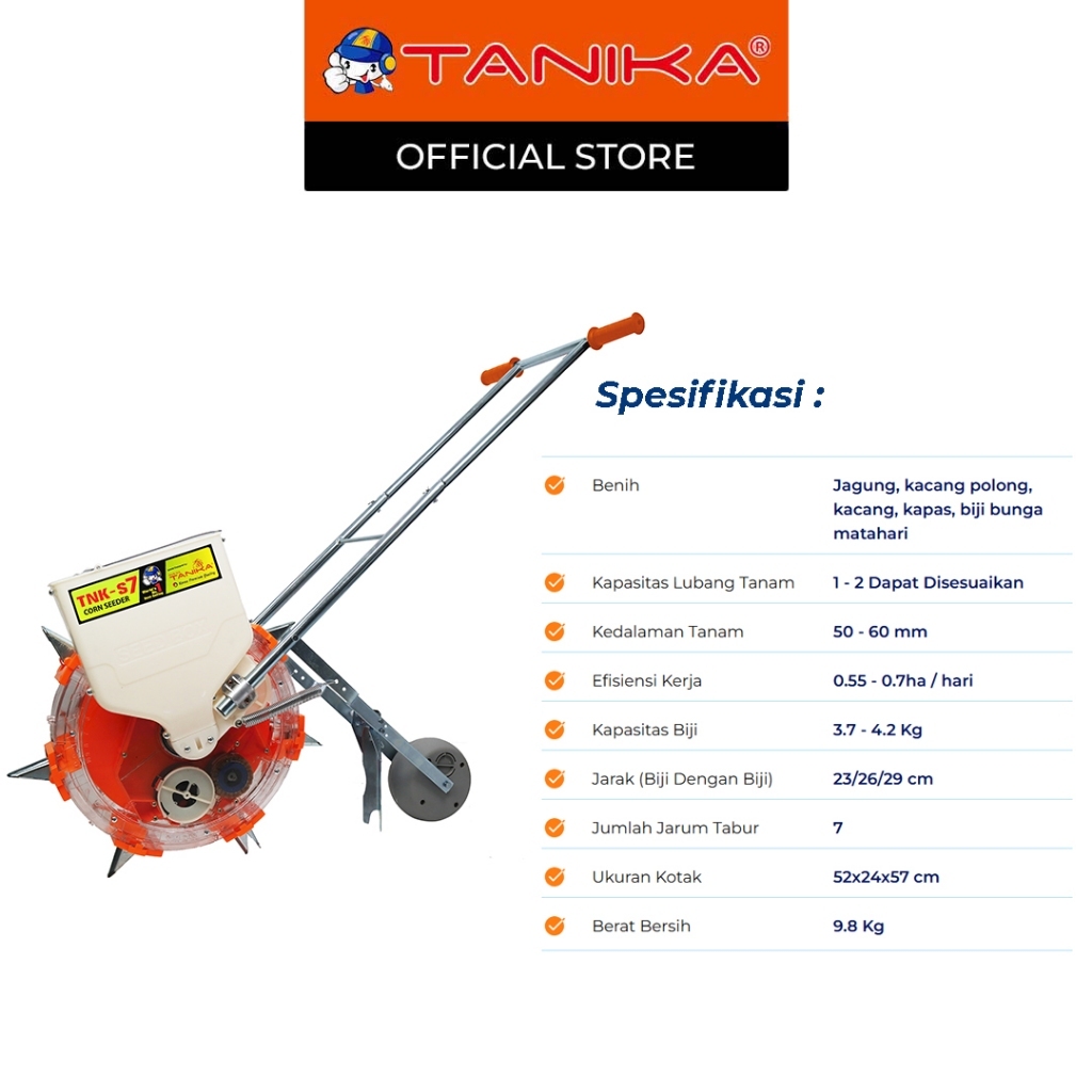 Tanika  Unit Corn Seeder / Alat Penanam Benih Jagung Tanika TNK - S7 ( TK5CS1u )