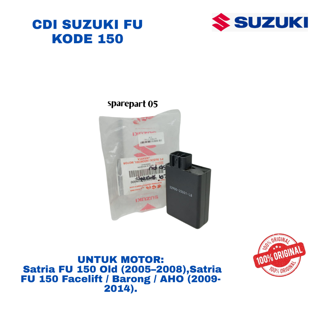 CDI ORIGINAL SUZUKI FU 150 UNTUK MOTOR SATRIA FU 150 OLD ( 2005-2008 ), SATRIA FU 150 FACELIFT/BARON