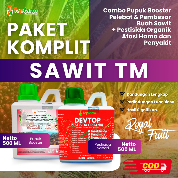 Pupuk & Pestisida Organik Tanaman Sawit Tm 500Ml / Pupuk Sawit Menghasilkan / Pupuk Sawit Agar Buah 