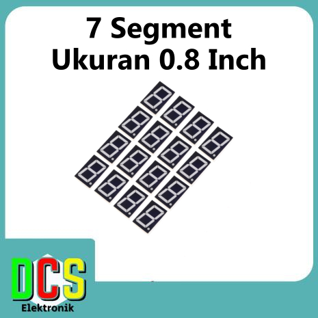 7 segment 0.8 inch / 0,8 Inch Common Anode / Anoda