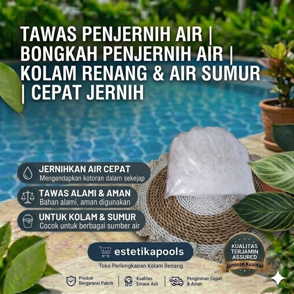 Tawas Penjernih Air Kolam Renang Air Sumur Tawas  / Bongkah Penjernih Air Cepat Jernih