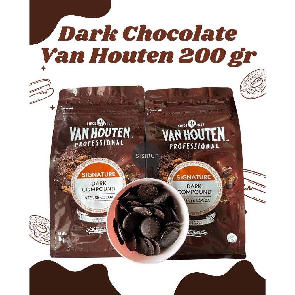 Van Houten DARK 200 GR / Coklat Coin / Koin / DARK Compound / Vanhouten / Van Houten Professional