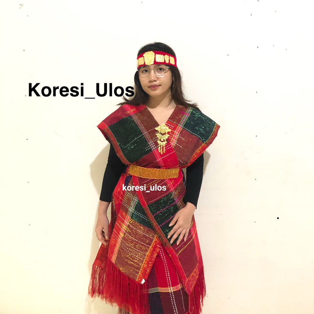 Kostum - Baju Adat Batak Ulos Wanita Rok Panjang Kekinian Warna Pelangi dan dan berbagai Warna – Kos