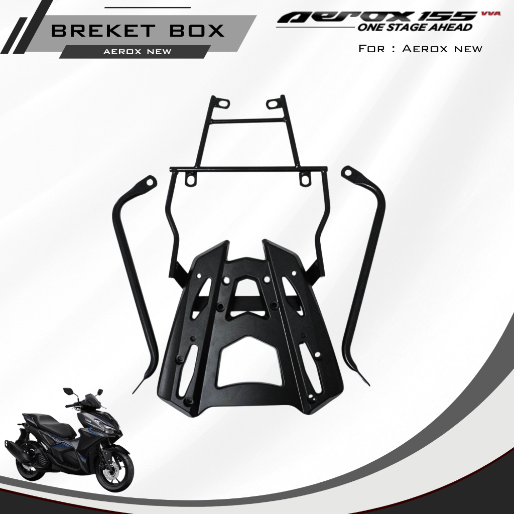 BRAKET BOX BEHEL AEROX NEW CONNECT BOX YAMAHA AEROX NEW 155 2021 NVX 155 NEW AKSESORIS SEPEDA MOTOR