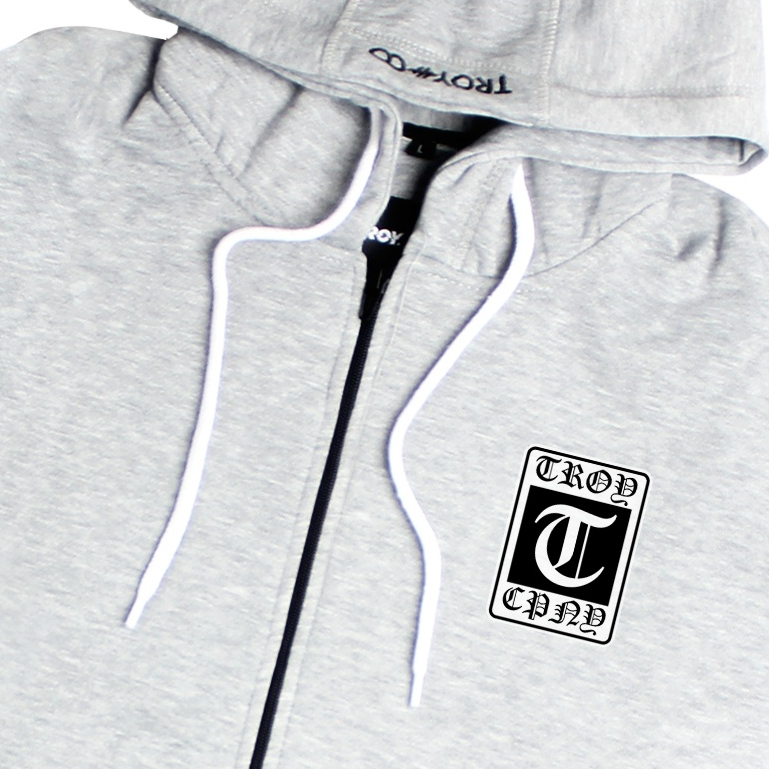 TROY COMPANY Zipper Hoodie Abu Misty - Gothic Box Hoodie Zipper Misty ZHD 3625