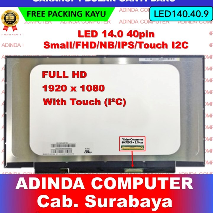LED LCD Lenovo Chromebook 14E 14.0 14 Inch 40 Pin 40pin Small Narrow Full HD FHD IPS Touch Touchscre
