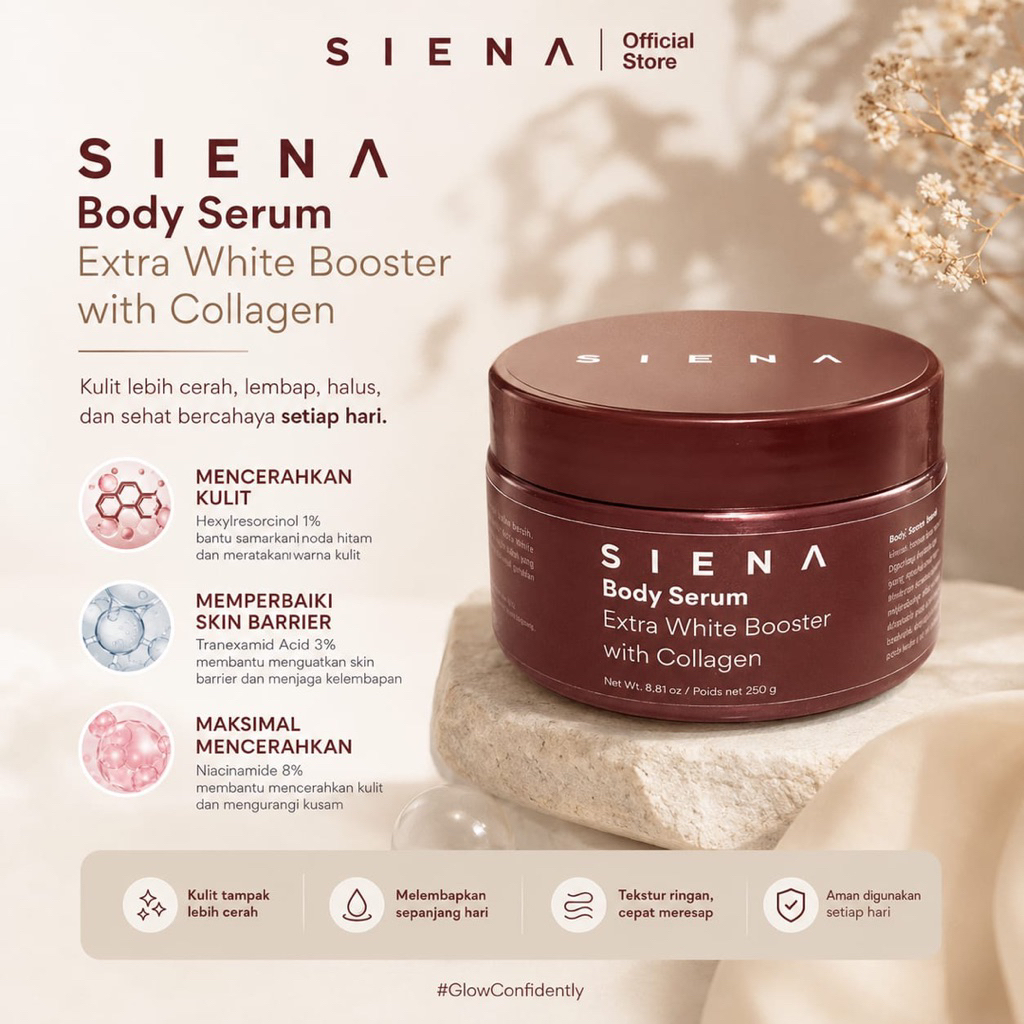 BODY SERUM BOOSTER // SIENA BODY SERUM // BODY SERUM BOOSTER WHITENING // BRIGHTENING BODY SERUM BOO
