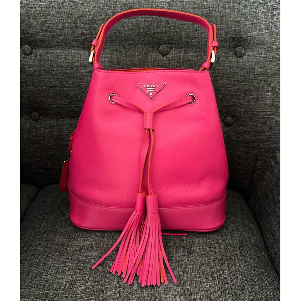 Prada bucket bag pink