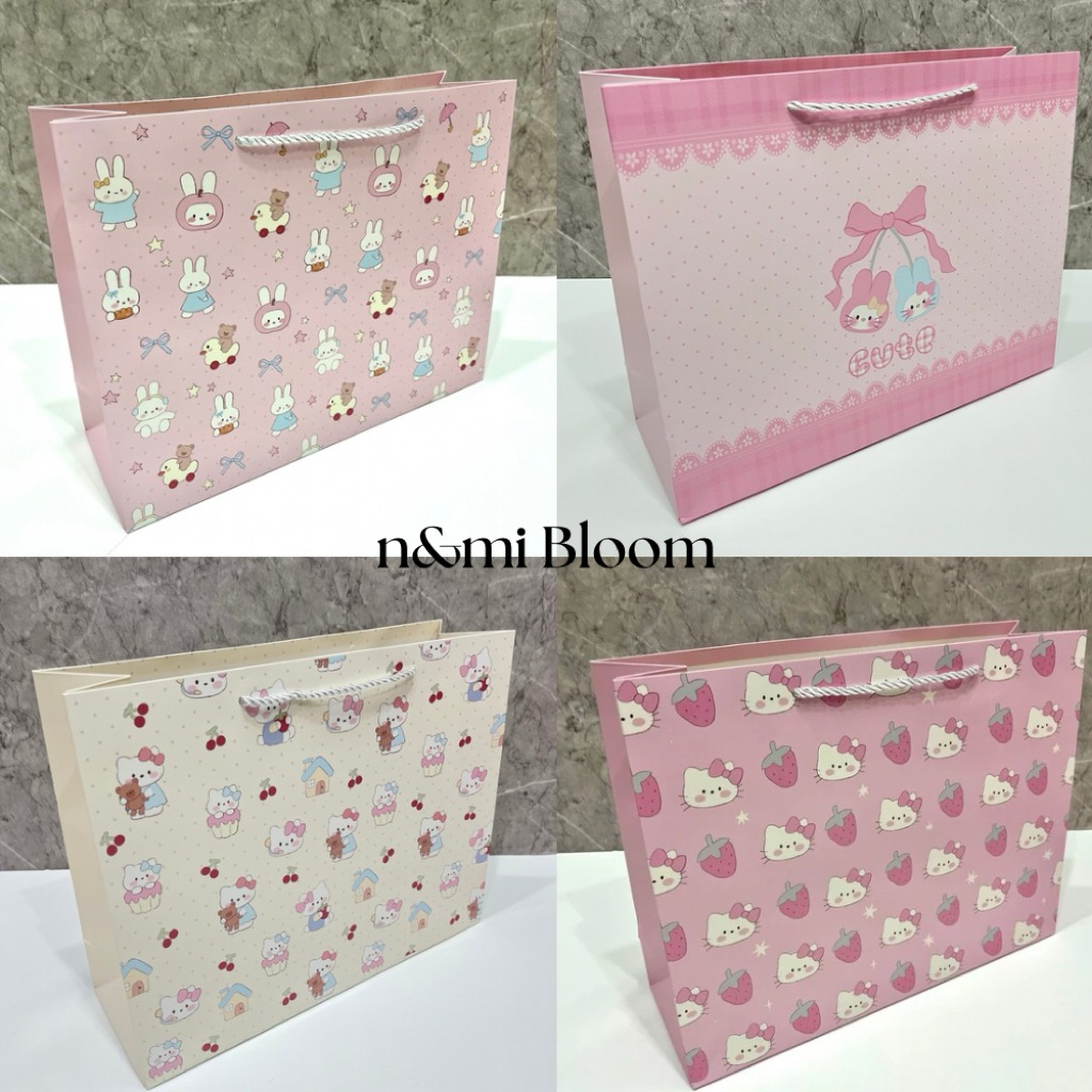 Paper Bag Melody Hello Kitty Tas Kado Ulang Tahun Cewek Horizontal Tas Kertas Premium