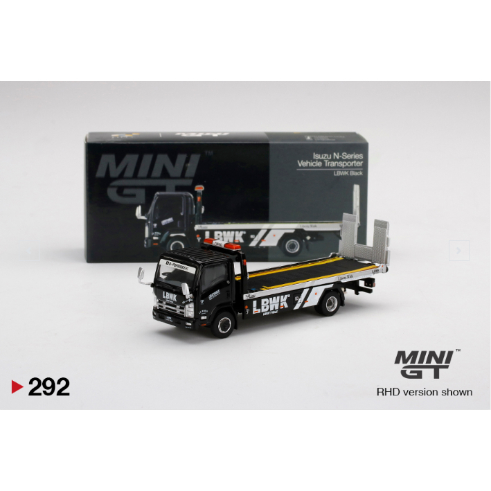 MiniGT 292 Isuzu N-Series Vehicle Transporter LBWK Black MGT Mini GT