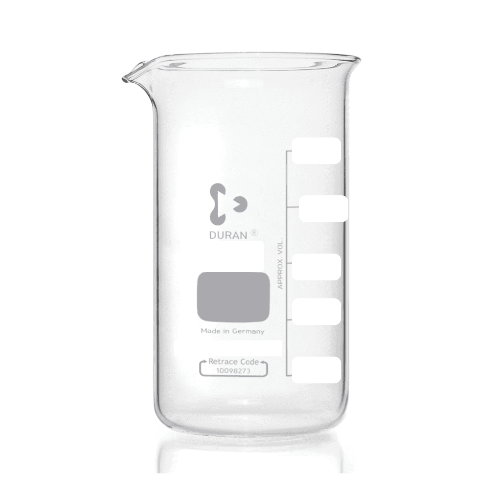 Beaker Glass Kaca Gelas Kimia Tall Form 3000 ml 3000ml Duran