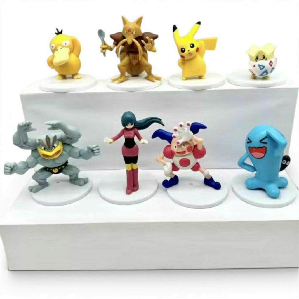 Action Figure anime pokemon psyduck alakazam Pikachu togepi machamp wobuffet