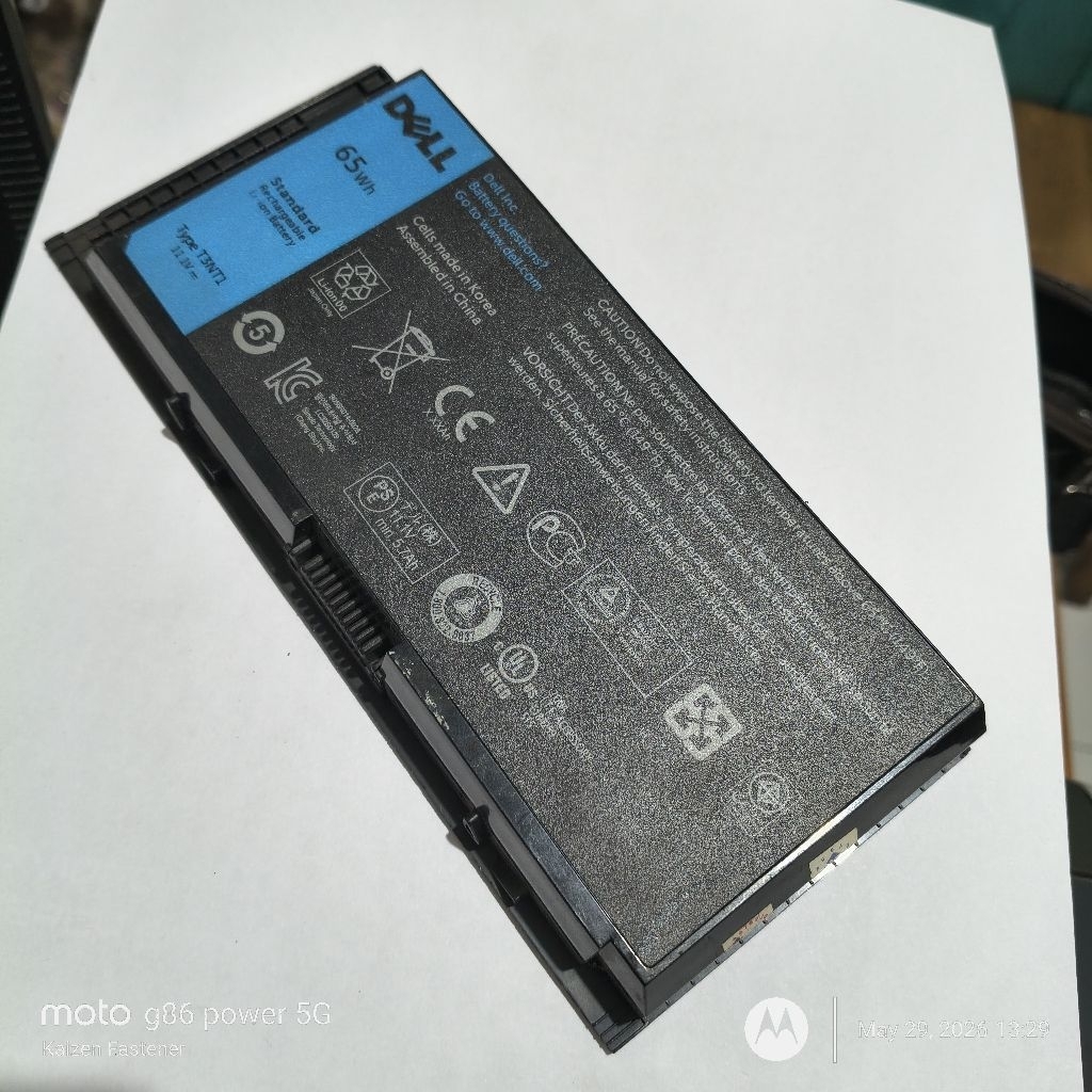 Baterai Battery Ori Dell Precision M4600 M4700 M4800 M6600 M6800 FV993