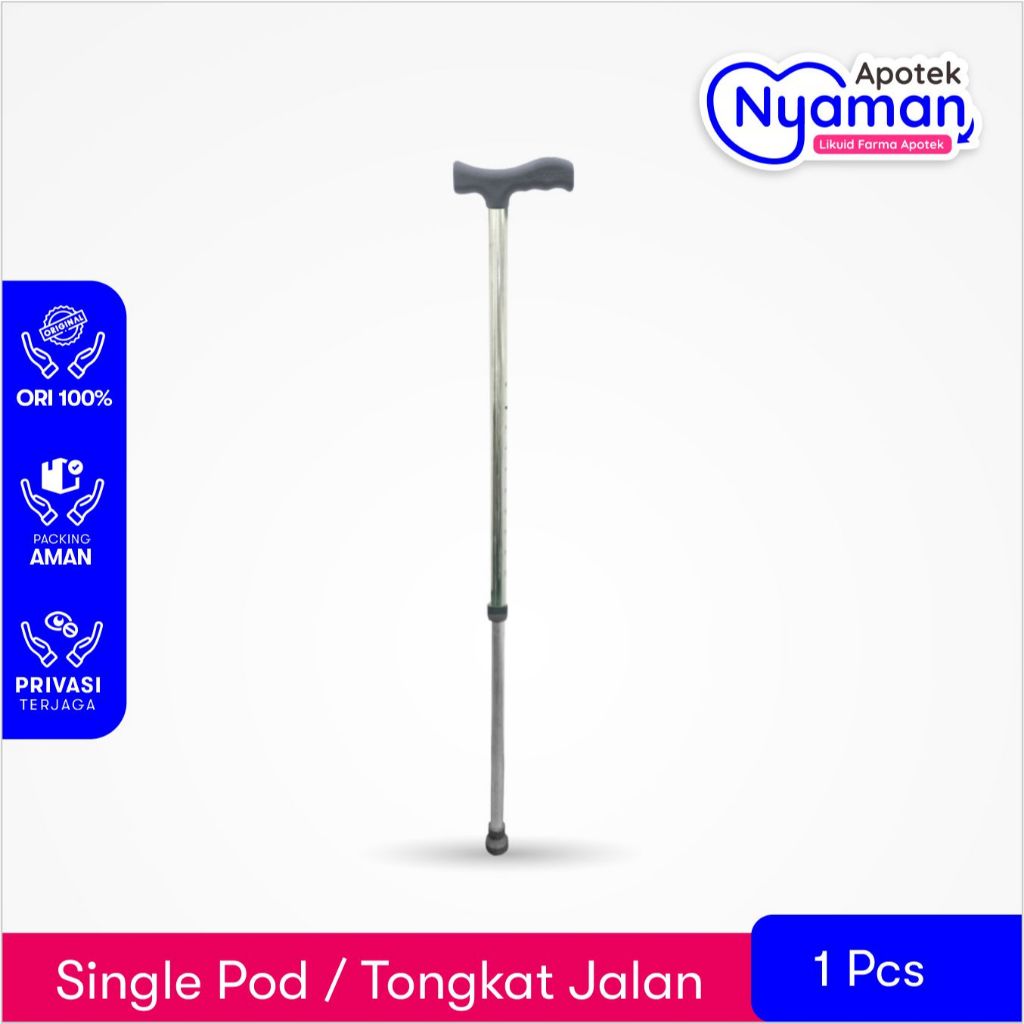 Tongkat Kaki 1 Lansia - Tongkat Jalan Lansia