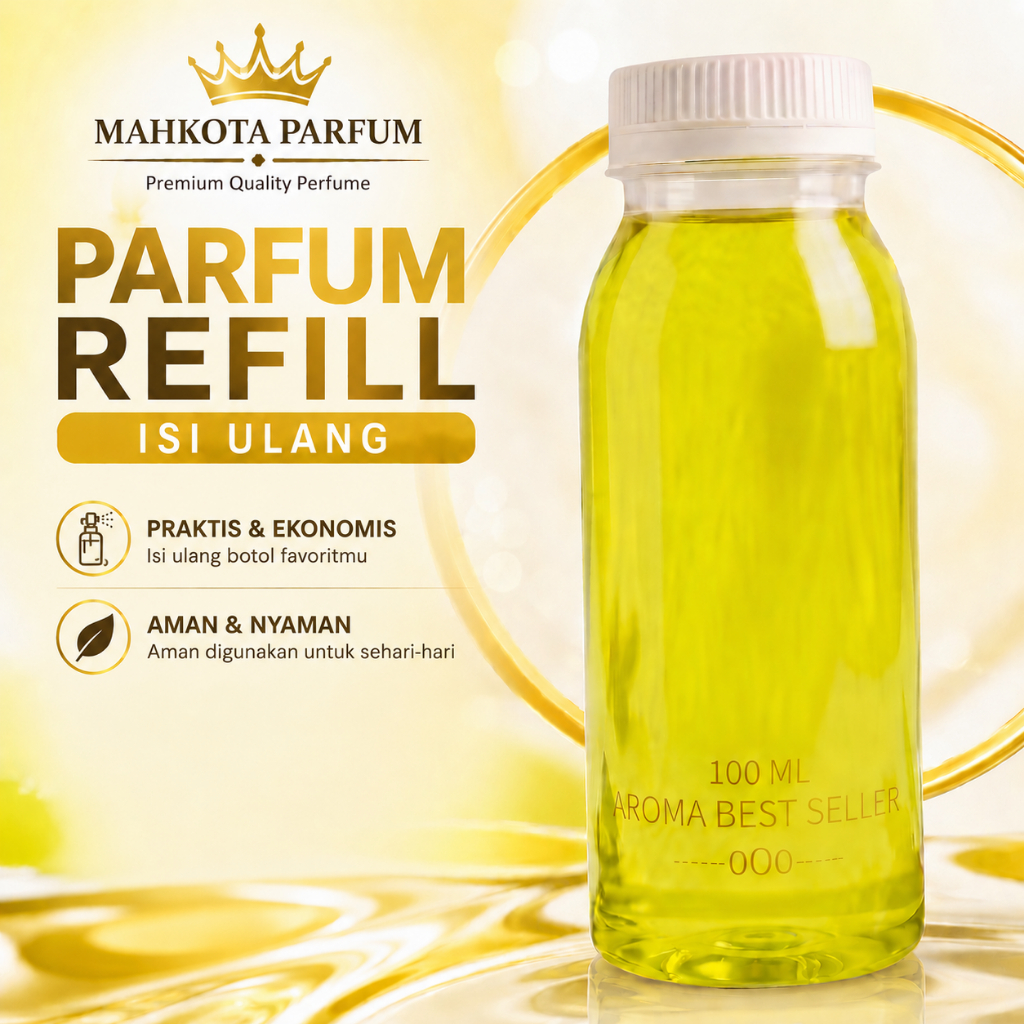 Parfum Refill 100ml MUKHALAT FIRDAUS - Praktis Mudah Digunakan