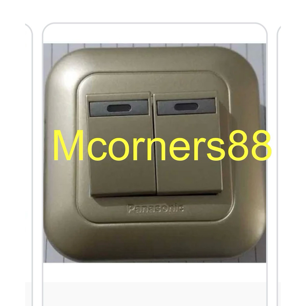 Panasonic MYz Gold Saklar Ganda/ Double / Seri Lampu