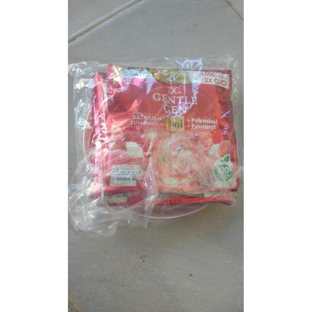gentle gen sachet gratis piring