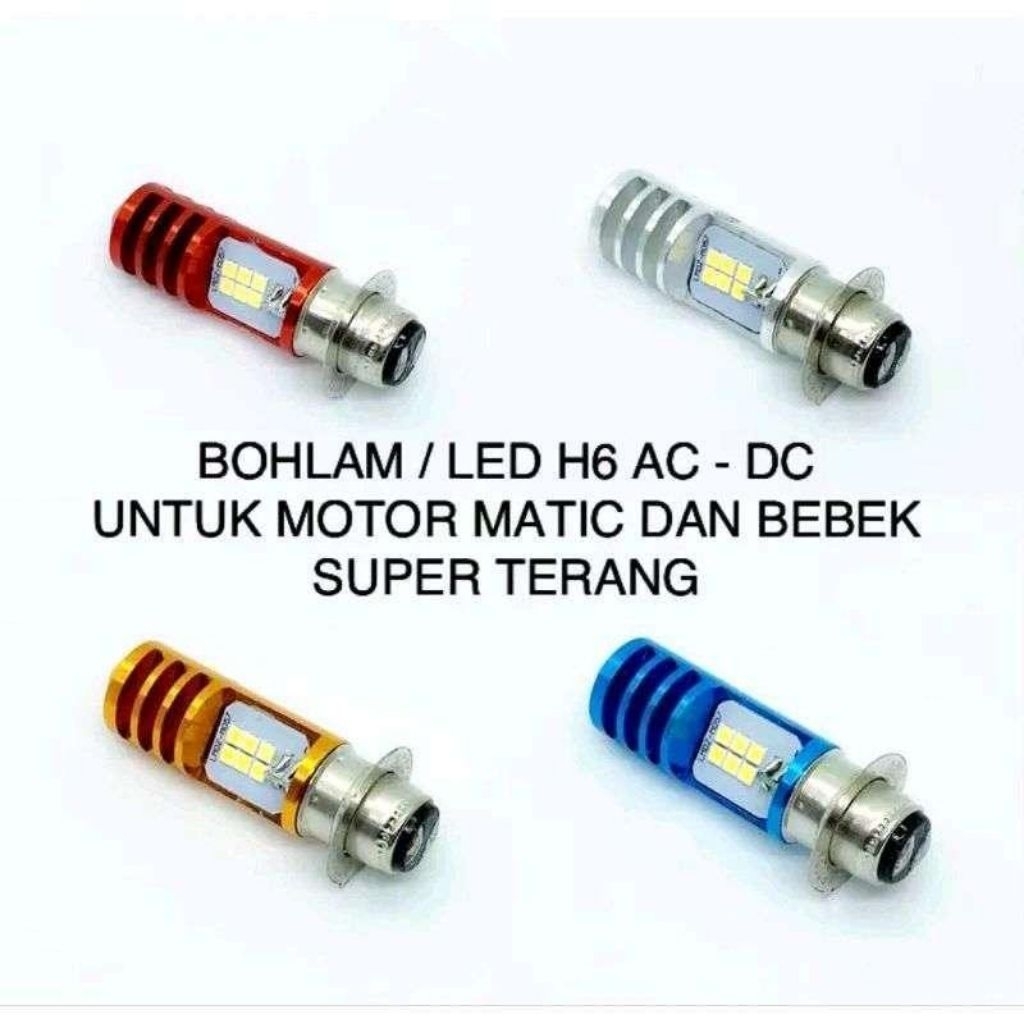 Lampu LED H6 Motor Beat Vario Scoopy Putih Kuning Super Terang