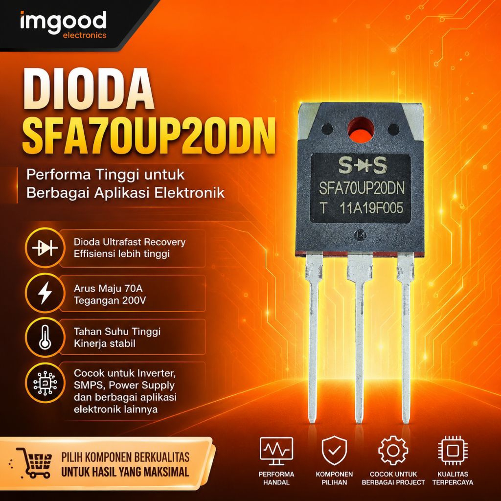 SFA70UP20DN Dioda Mesin Las 70A 200V Fast Recovery Original