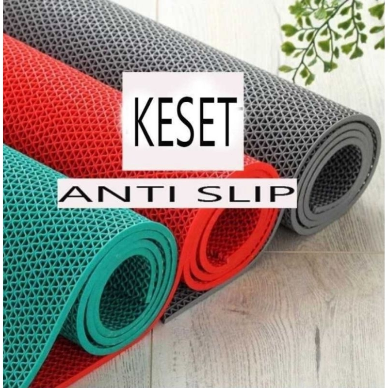 (Roll) Karpet Karet anti slip / Keset Anti Slip Kamar Mandi Lebar 120cm. (harga 1 roll)