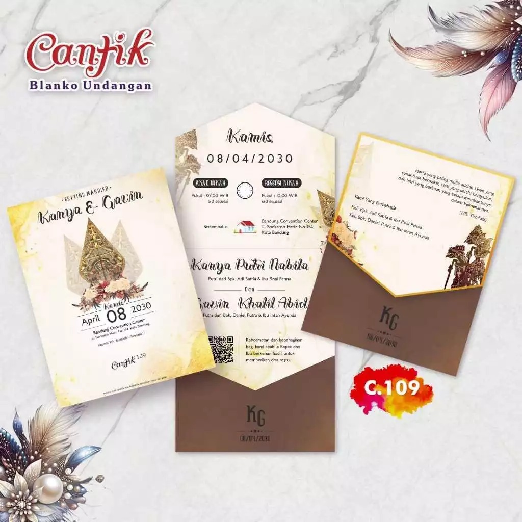 BLANKO UNDANGAN CANTIK 109