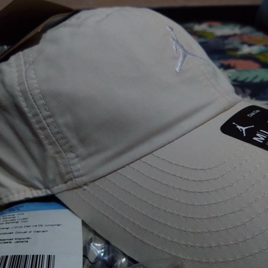 Nike Jordan Club Cap Center Jumpman Light Brown/Cream Beige/Coklat Krem M/L