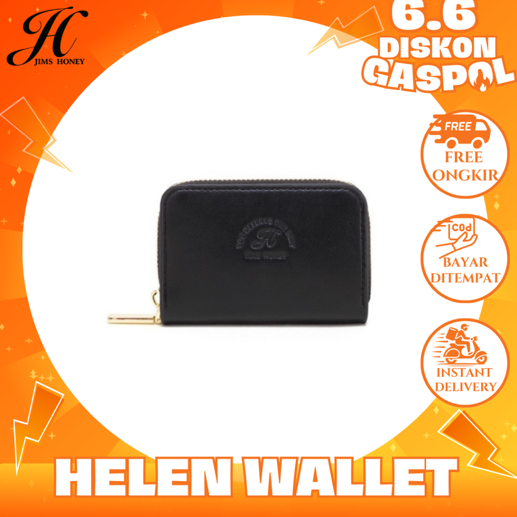 JIMS HONEY - Helen Wallet - Dompet Kulit Kartu Wanita Card Holder Cewek Cowok Ide Kado Seserahan