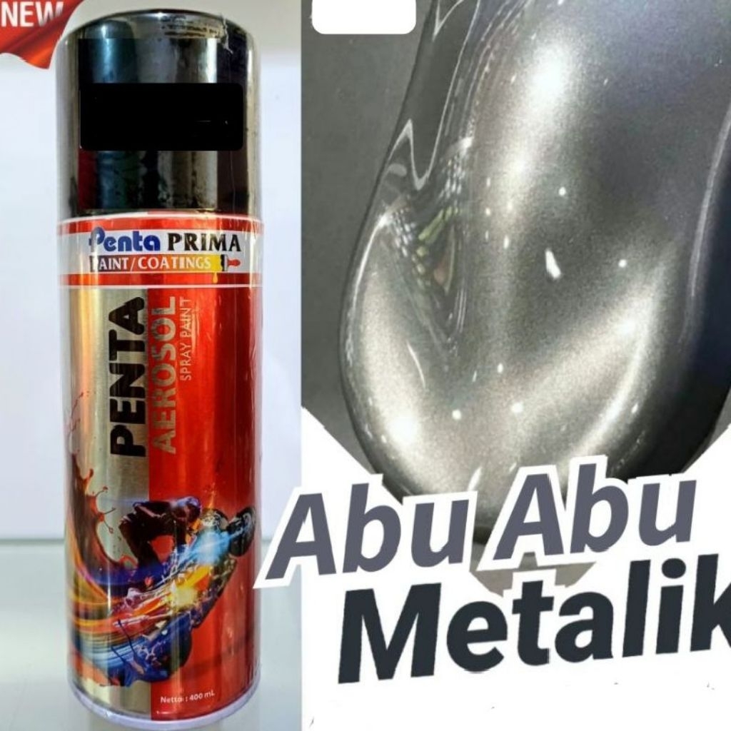 Pilok Cat Abu Abu Metalik CarPilok Abu Abu Metalik Carbon Bronze Penta Aerosol Cat Semprot Sepeda Mo