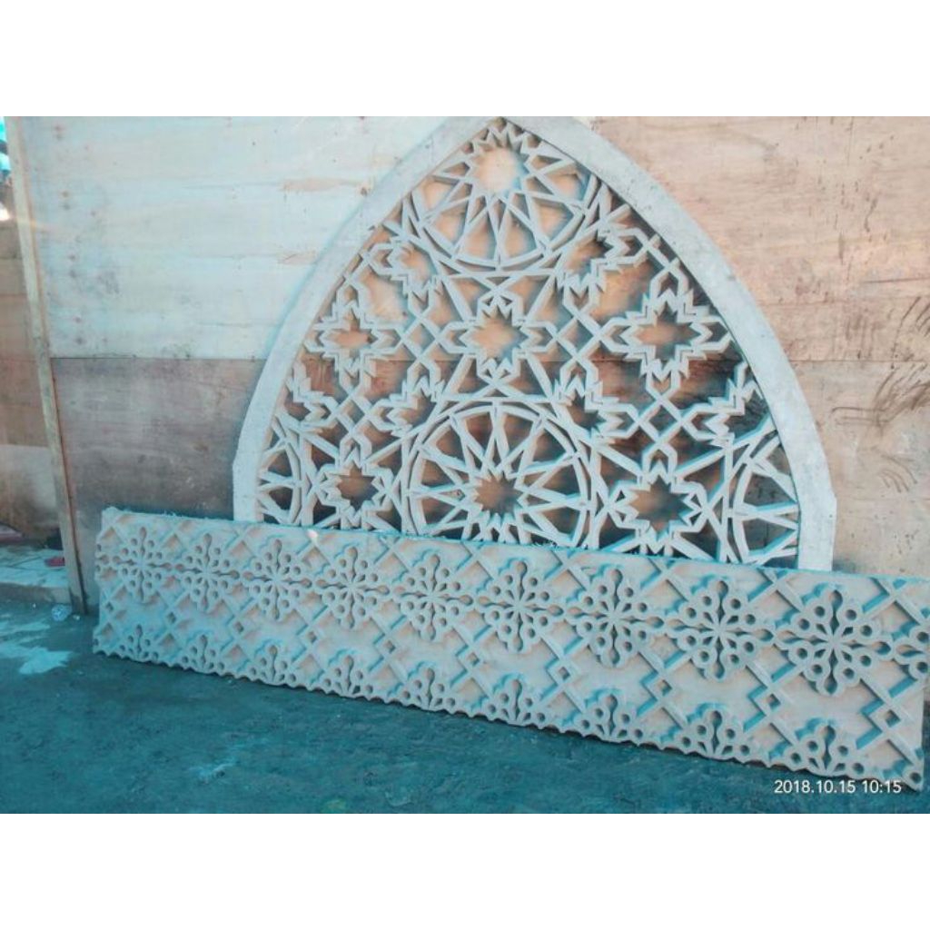 Krawangan GRC Mihrab Mushola Minimalis Motif Islami Per Meter