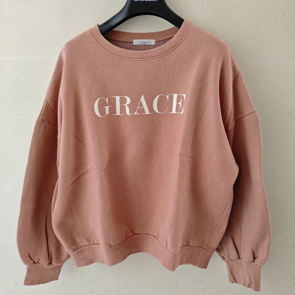 CREWNECK JACKET BOXY FIT BY CHOCOLATE KOREAN DESIGN WARNA PASTEL