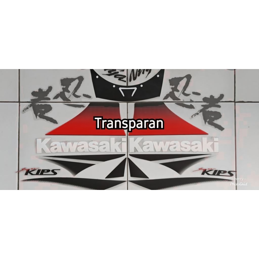 Striping Ninja RR 2011 SE Transparan Merah