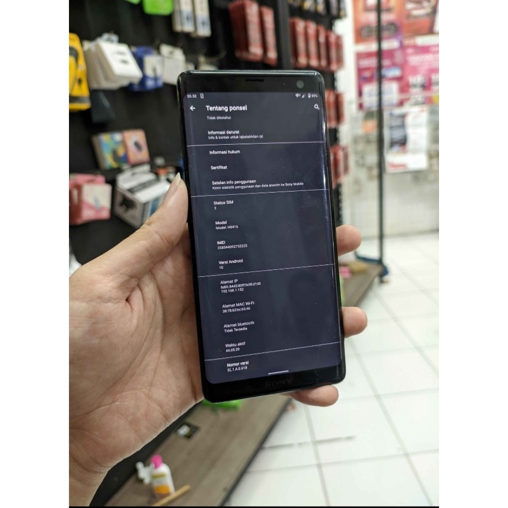 SONY EXPERIA XZ3 ISTIMEWA