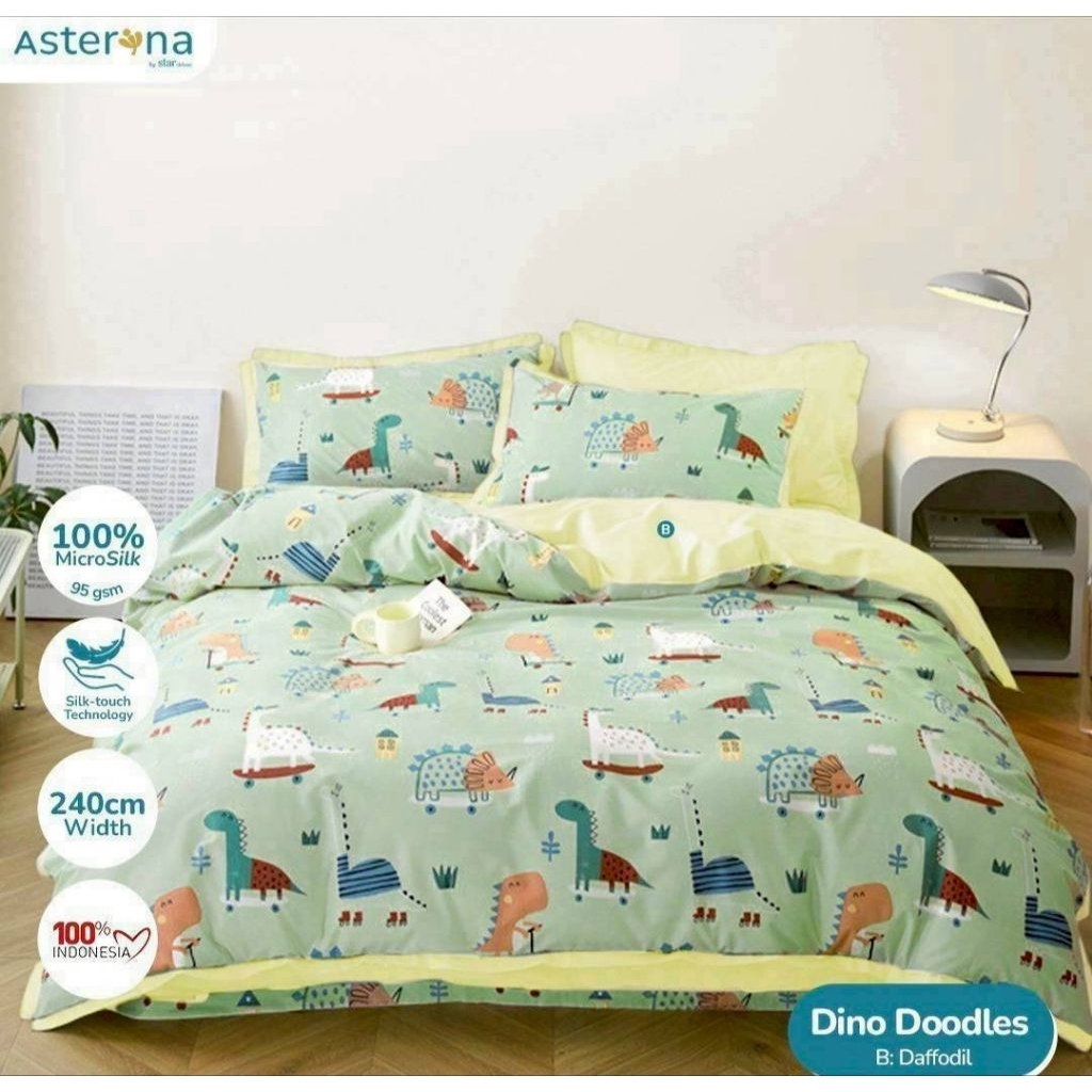 Bedcover set sprei dino bedcover set 90x200 bedcover set 100x200 bedcover set 120x200 bedcover set 1
