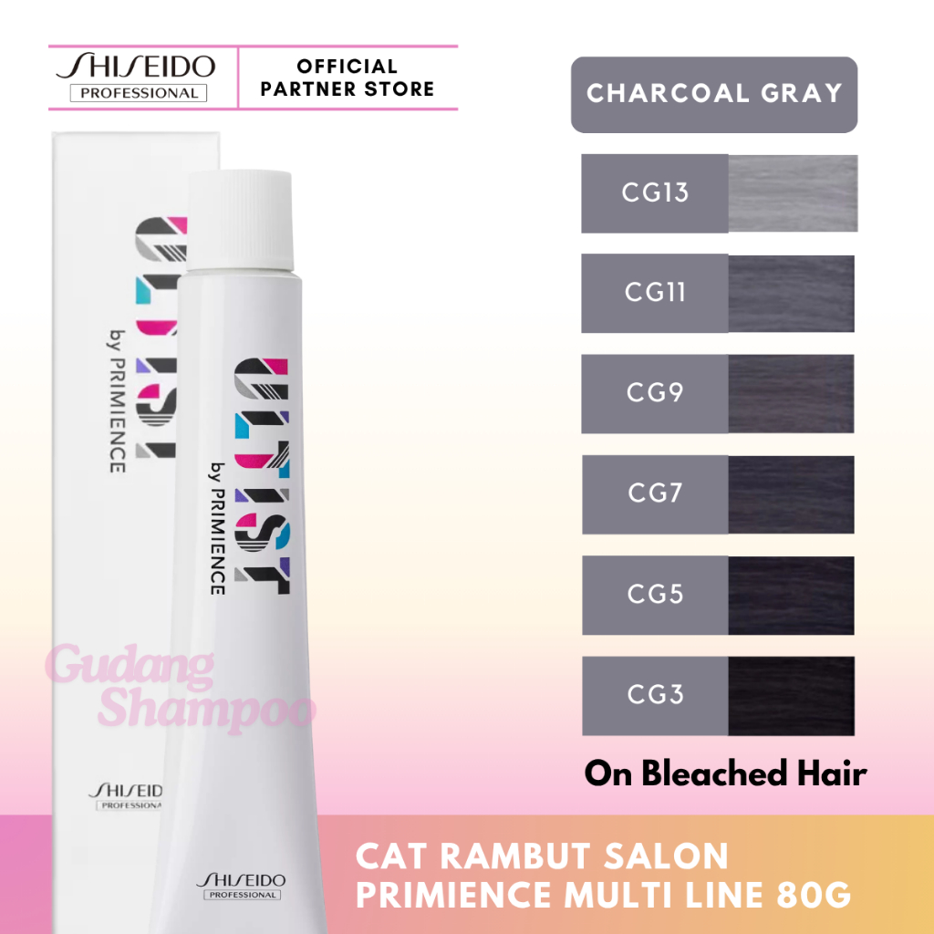 Shiseido Professional CAT RAMBUT - ULTIST Hair Color 80g - CHARCOAL GRAY [CG]