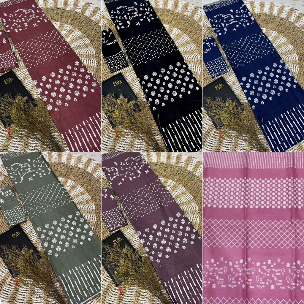 Kain Batik Printing Jaring Lengkap Katun Halus