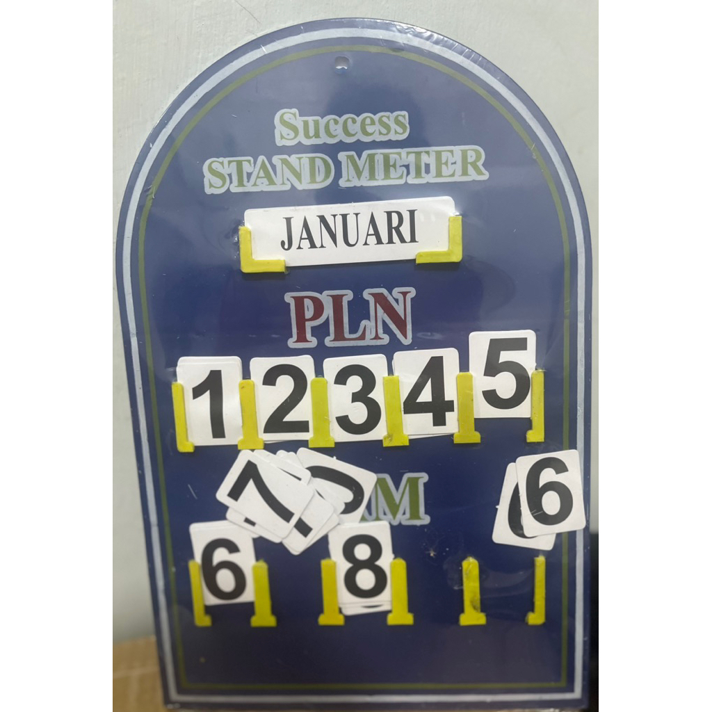 Papan stand meter PLN PAM PDAM