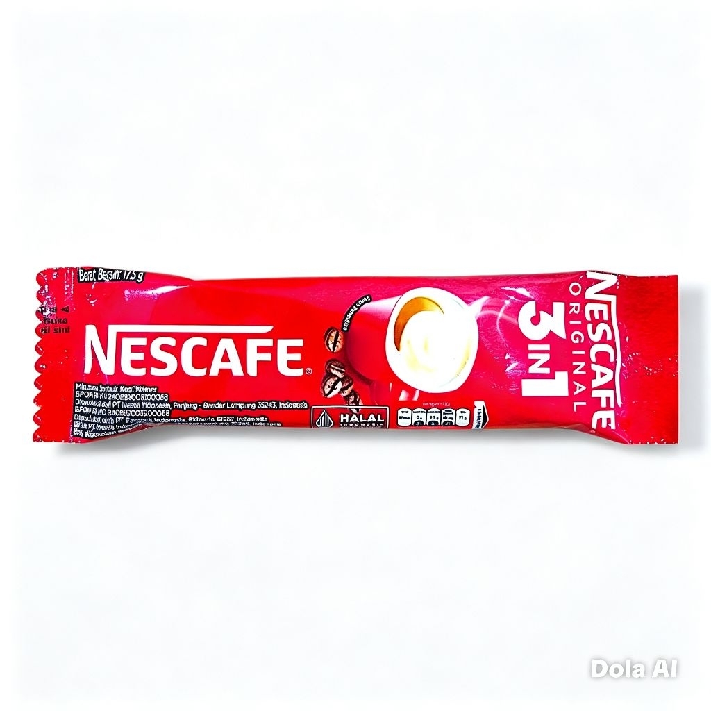 NESCAFE Original 3 in 1 [1 RENTENG Isi 10 x 14g] - Complete Coffee Mix Nescafe Stik Ngopi Murah Ecer