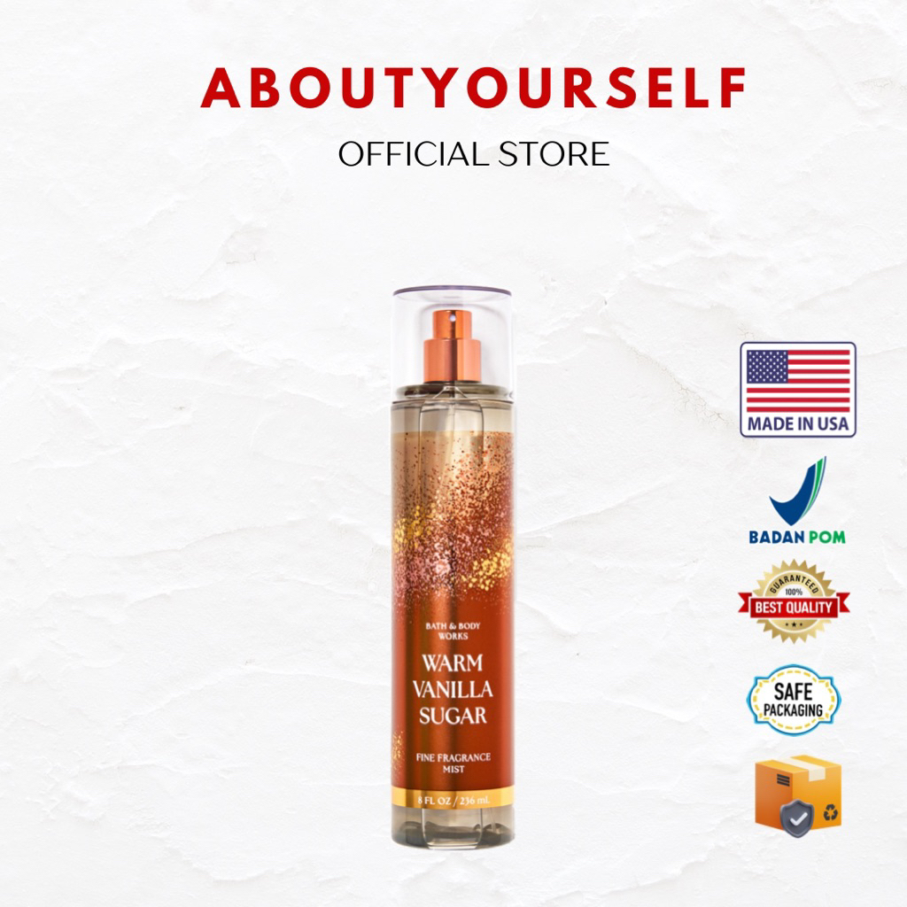 BATH AND BODY WORKS BBW PARFUM BODY MIST WARM VANILLA SUGAR ORIGINAL COUNTER