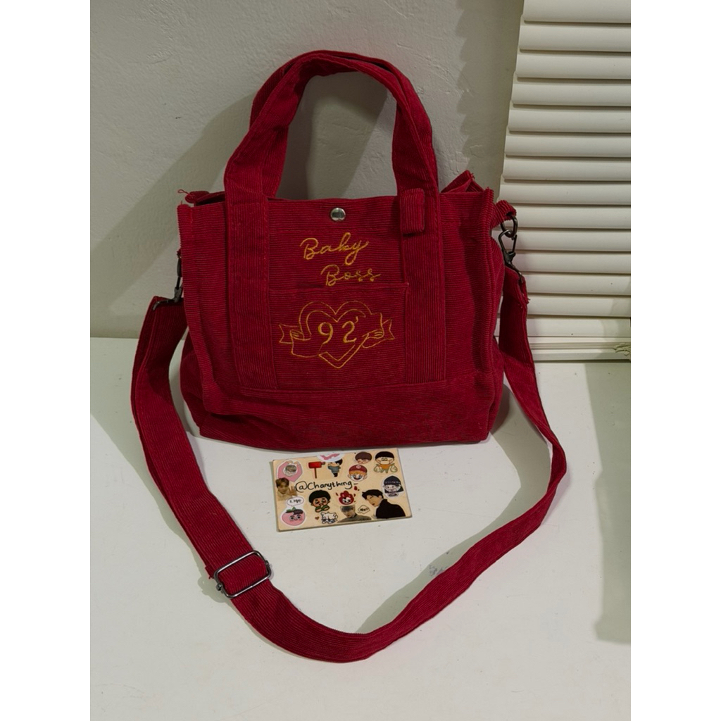 slingbag “baby boss” izro custom embroidery